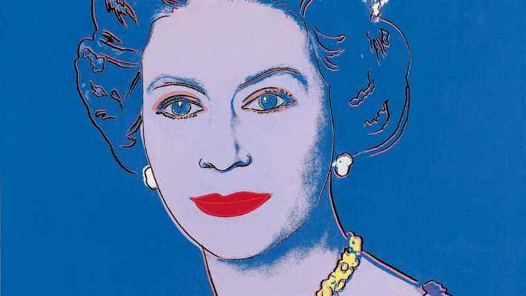 Le portrait pop art Queen and Armada de Warhol d’Elizabeth I exposé pour Jubilee