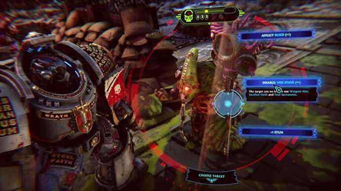 Un Grey Knight cible un ennemi dans Warhammer 40K: Chaos Gate - Daemonhunters