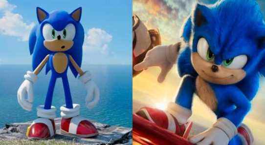 Sonic the Hedgehog in Sonic Frontiers and the Sonic movie