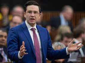 Le député conservateur Pierre Poilievre se lève pendant la période des questions à la Chambre des communes le mercredi 26 février 2020 à Ottawa.  PHOTO PAR ADRIAN WYLD /LA PRESSE CANADIENNE