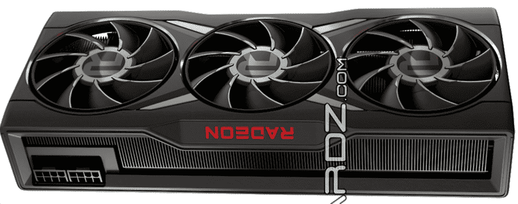 Carte graphique de référence AMD Radeon RX 6950 XT en version Midnight Black.  (Crédits image : Videocardz)