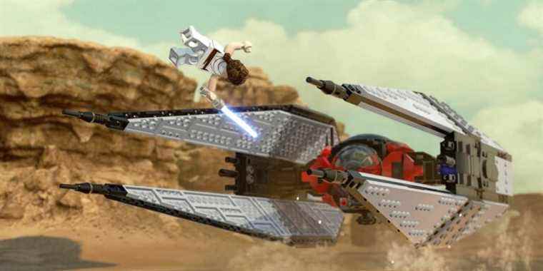 lego star wars skywalker saga rey flipping