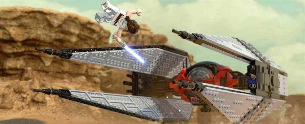 lego star wars skywalker saga rey flipping