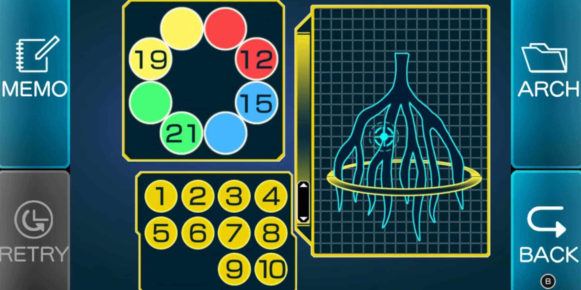 mini-jeu de numérisation de la salle de contrôle