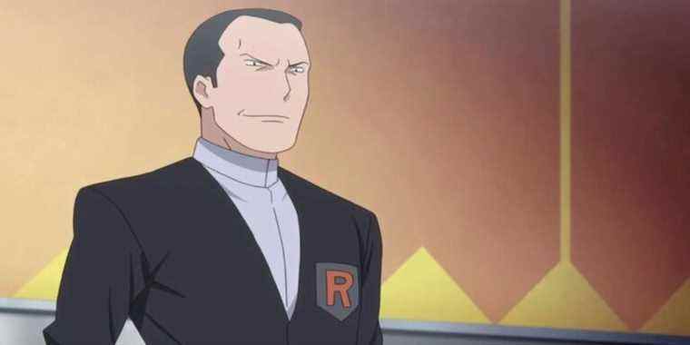 Giovanni in the Pokemon Origins anime