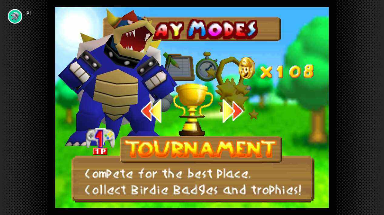 Couleurs alternatives de Bowser dans Mario Golf 64