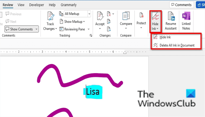 Comment utiliser la fonction Masquer l’encre dans Word