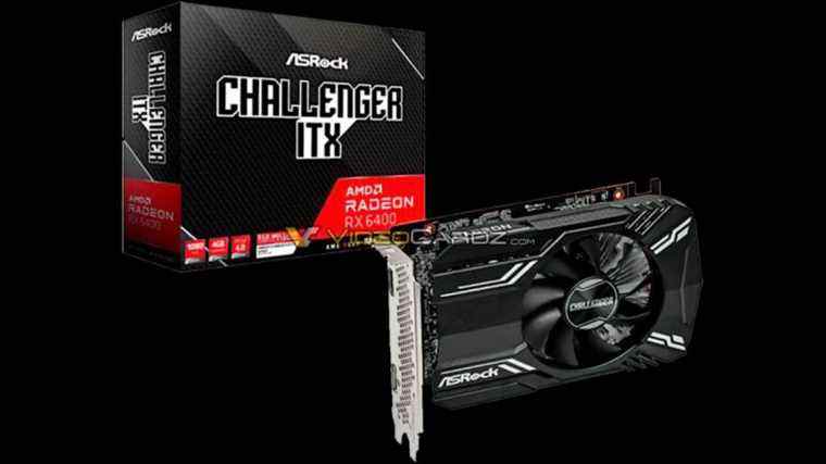 ASRock prépare la Tiny Radeon RX 6400 avec des connecteurs sans alimentation