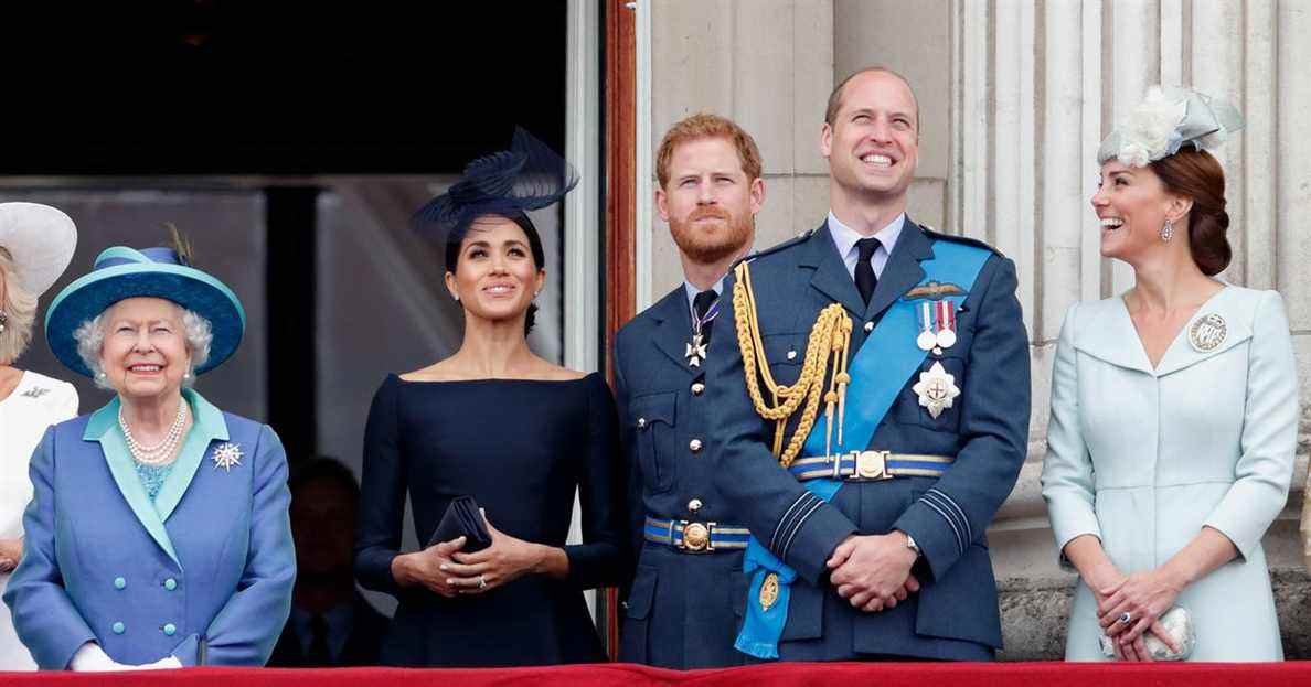 Meghan Markle et le prince Harry réunis avec la reine
