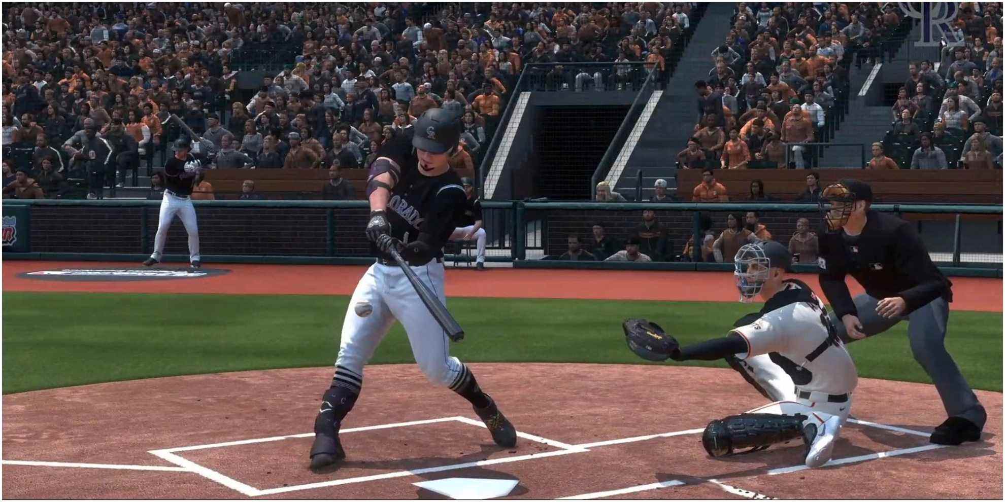 MLB The Show 22 Angle de caméra sur un coup de circuit