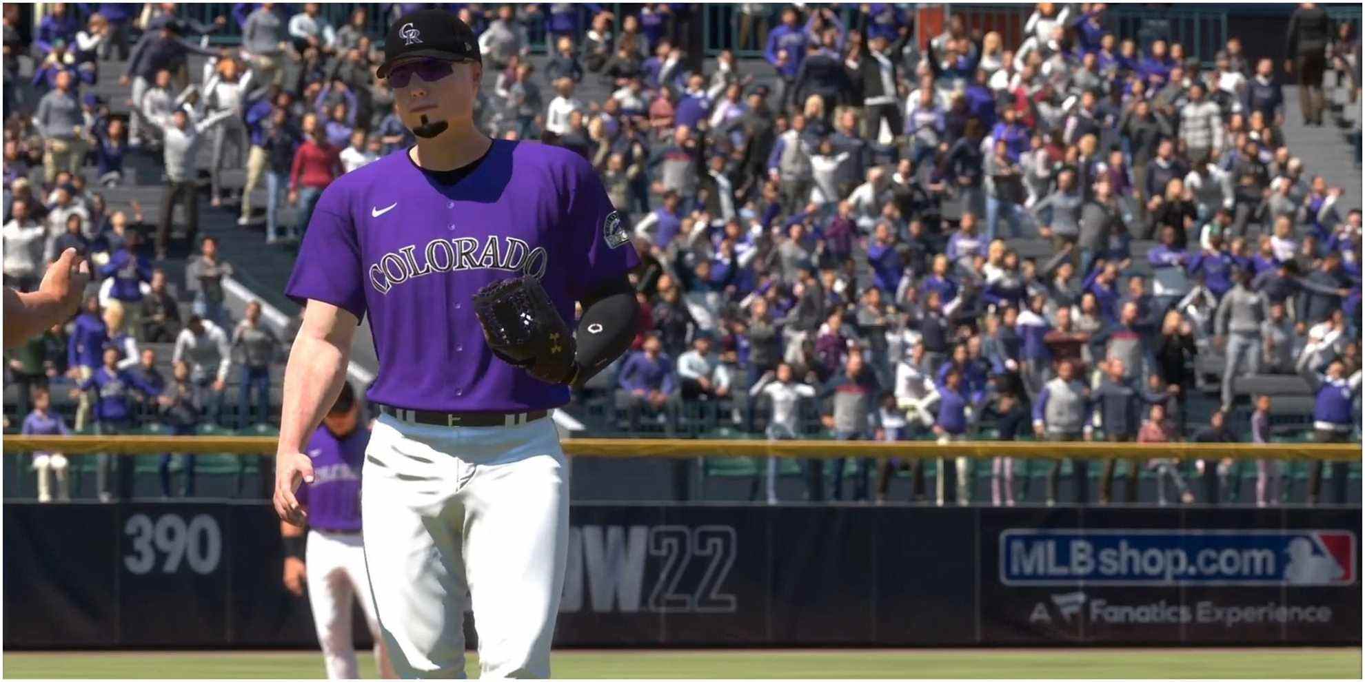 MLB The Show 22 Pitching pour les Rocheuses du Colorado