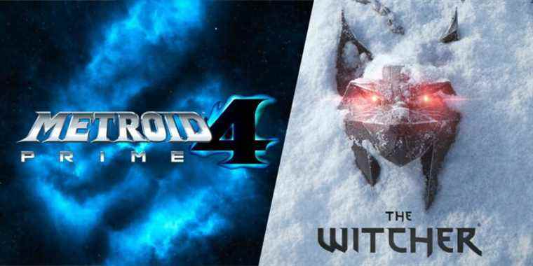 The logo for Metroid Prime 4, a blue nebula in the shape of an 