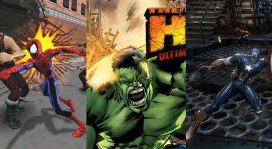 Underrated Fun Marvel Games Split Featured Ultimate Spider-Man Incredible Hulk Ultimate Destruction Marvel Ultimate Alliance