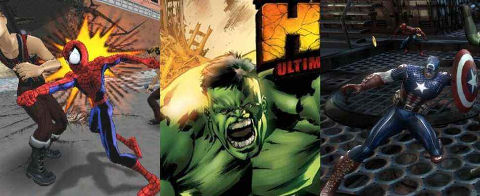 Underrated Fun Marvel Games Split Featured Ultimate Spider-Man Incredible Hulk Ultimate Destruction Marvel Ultimate Alliance