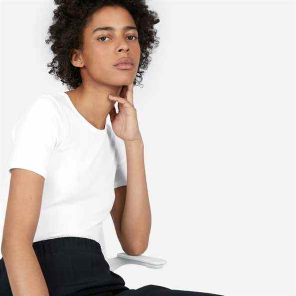 T-shirt ras du cou Everlane Pima Micro Rib