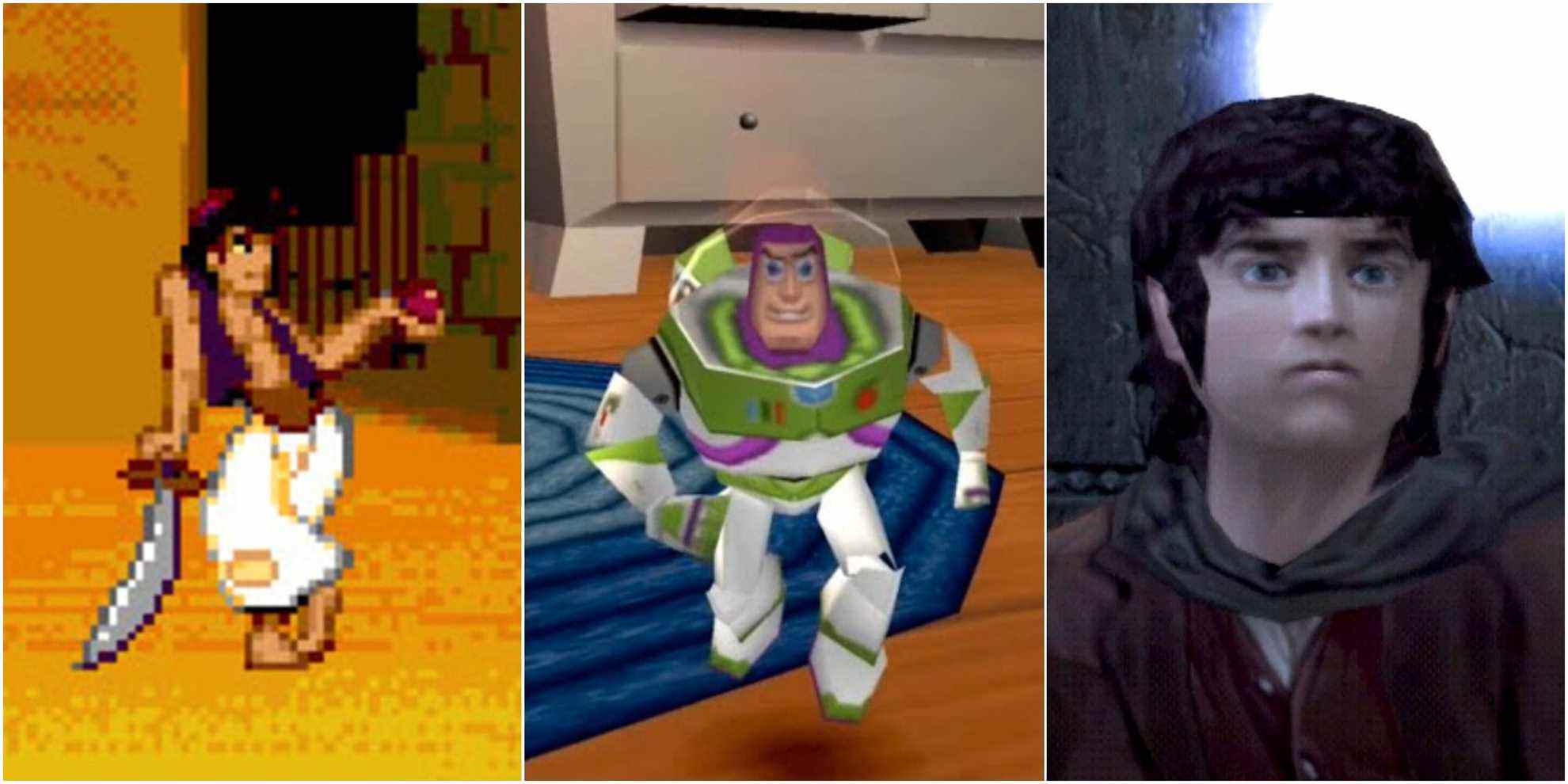 aladdin buzz lightyear and frodo