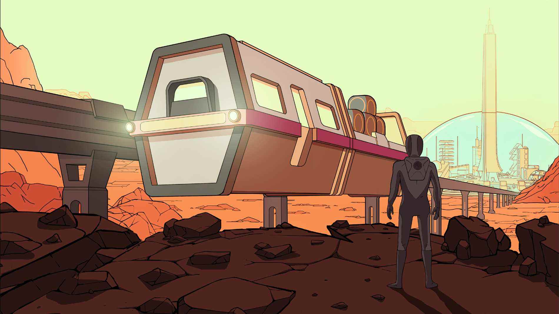 City builder Surviving Mars est maintenant un jeu de train spatial
