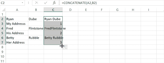 feuille de calcul de remplissage automatique excel