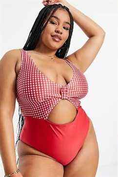 Asos ​​Peek & Beau Curve Maillot de bain découpé exclusif