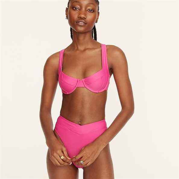 Haut de bikini à armatures et dos croisé J.Crew