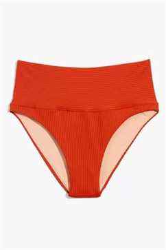 Bas de bikini coquin côtelé échancré Madewell Second Wave