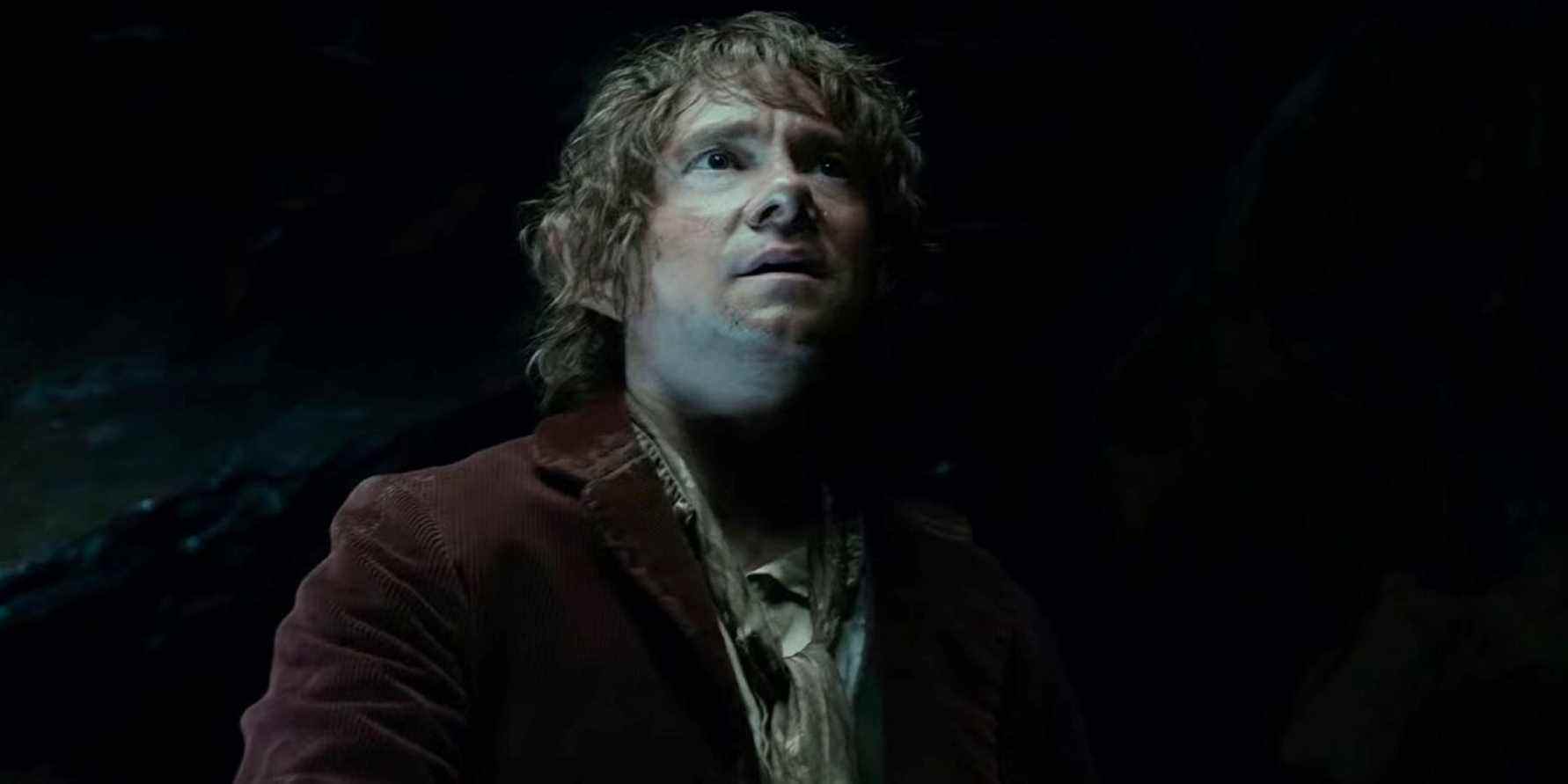 Martin Freeman as Bilbo Baggins underground in Peter Jackson's first The Hobbit movie