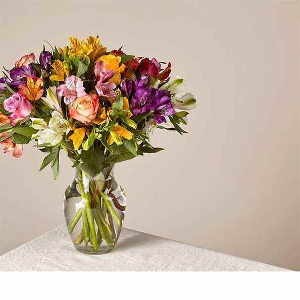 ProFlowers Smiles & Sunshine avec vase en verre de gingembre