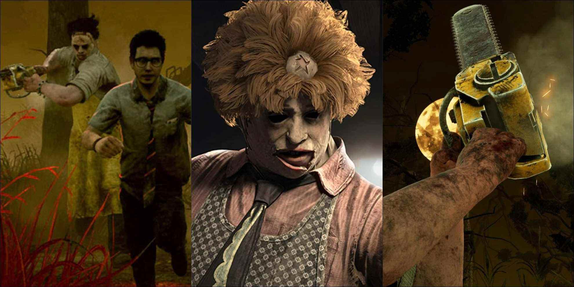 Three images of The Cannibal from Dead by Daylight