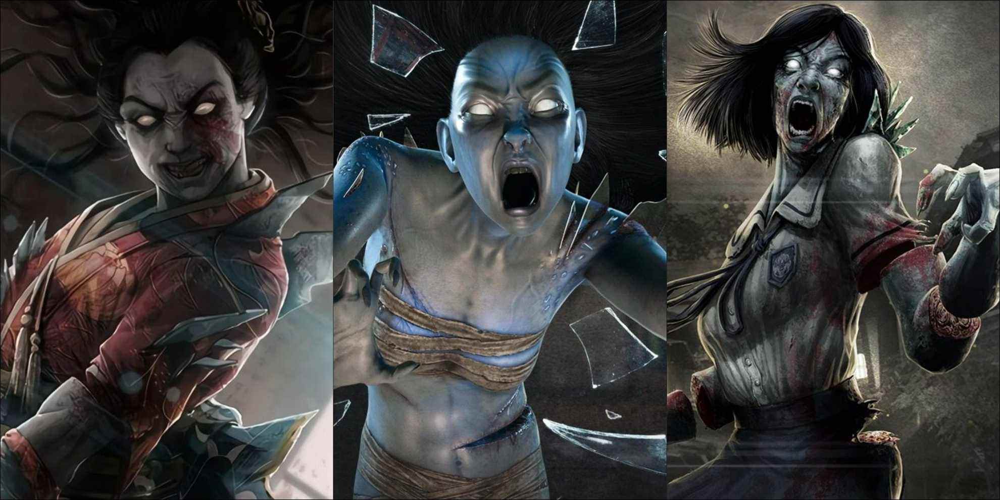 Three images of the Spirit from Dead by Daylight