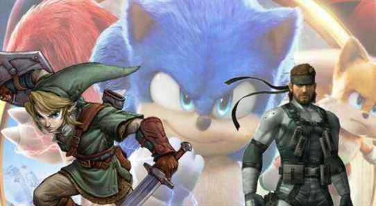 sonic the hedgehog 2 movie video game adaptations zelda metal gear