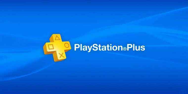 PS Plus logo with blue background