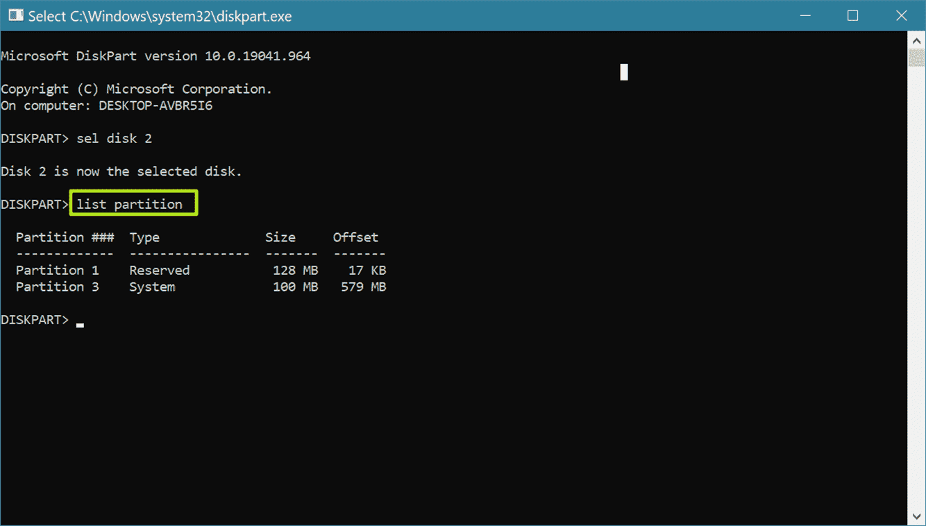 Entrez la partition de la liste