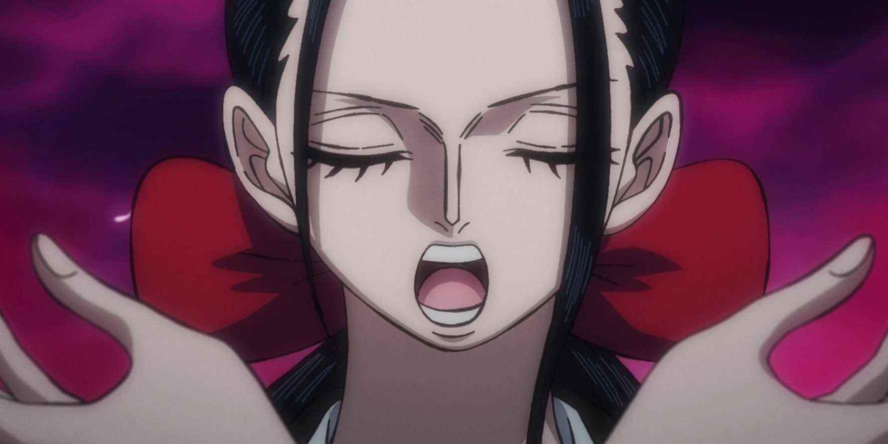 Nico Robin utilise son attaque dans l'arc de Wano