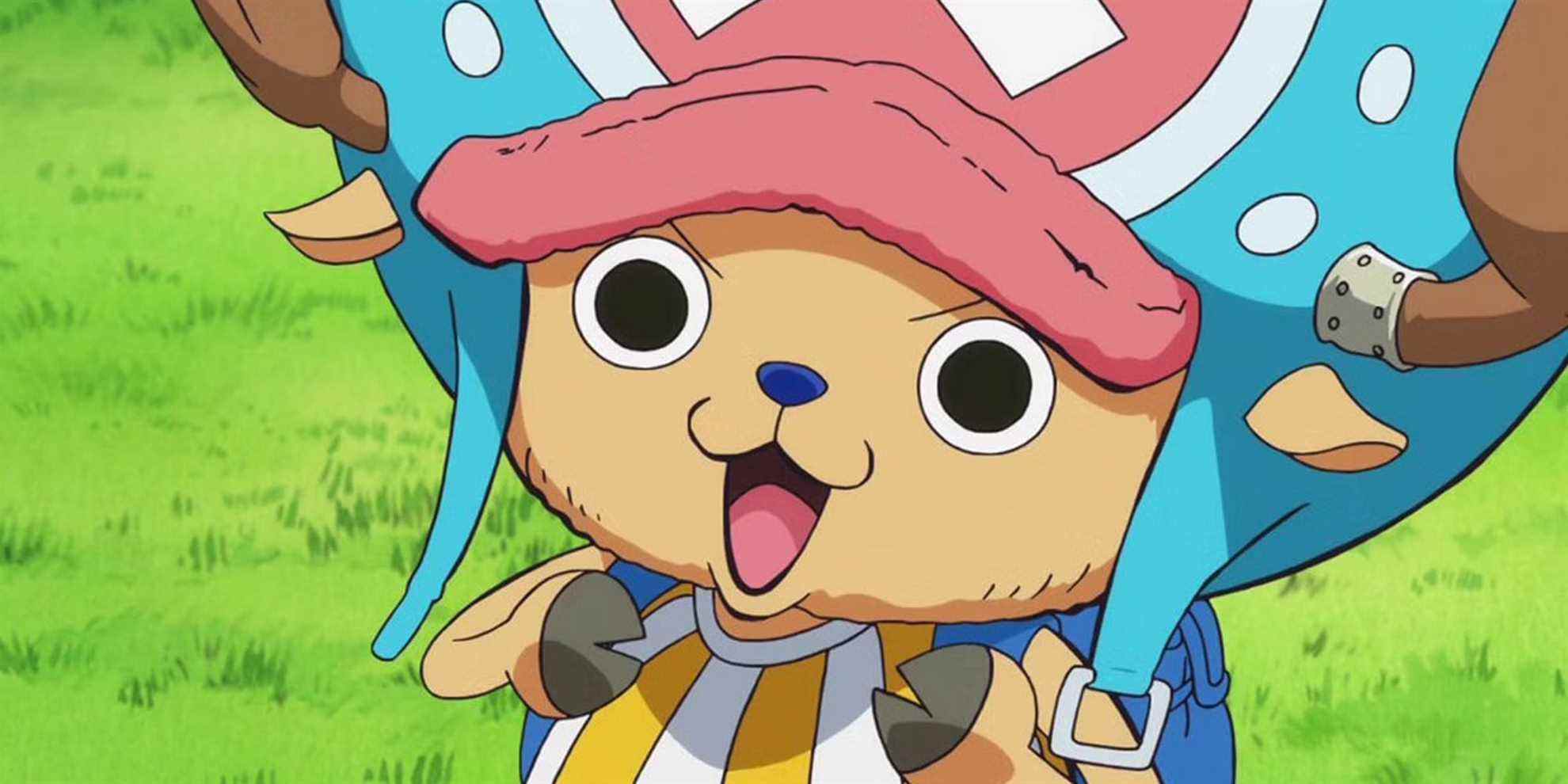 One Piece - Tony Tony Chopper regarde avec enthousiasme vers la caméra