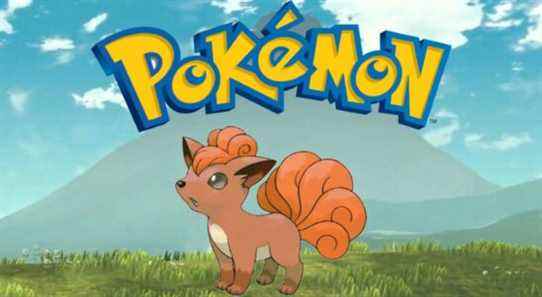 vulpix and pokemon logo