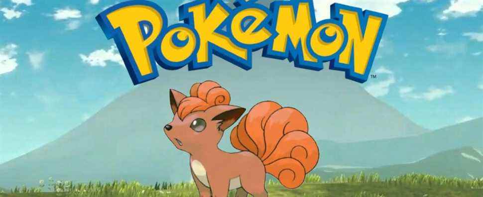 vulpix and pokemon logo