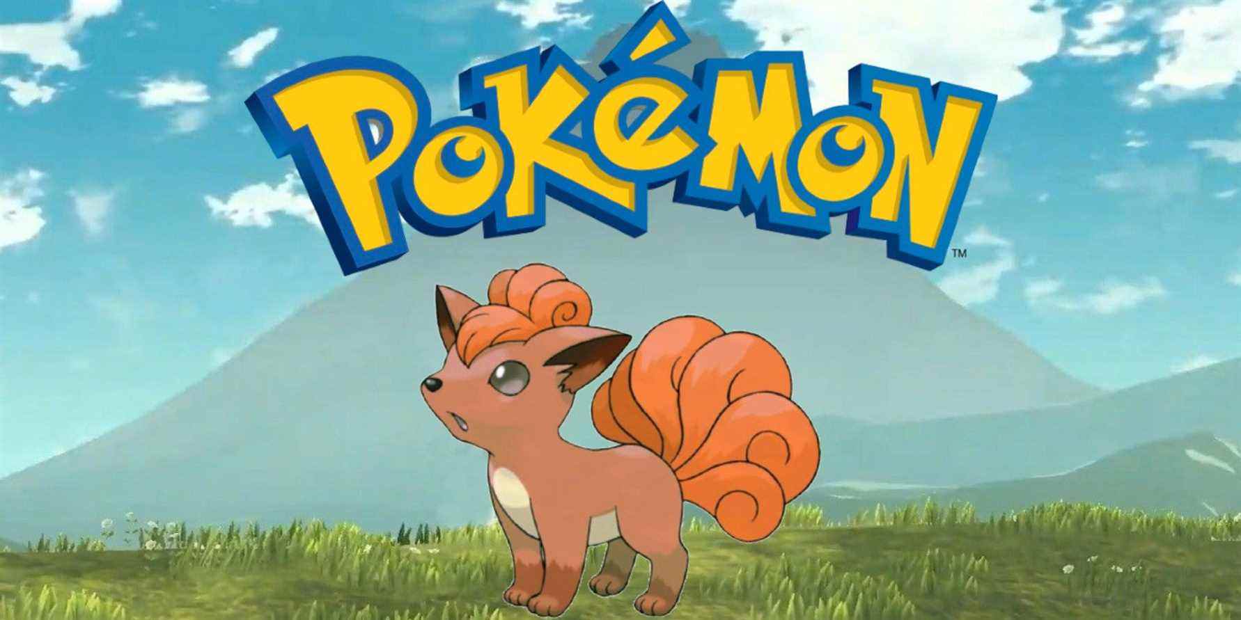 vulpix and pokemon logo