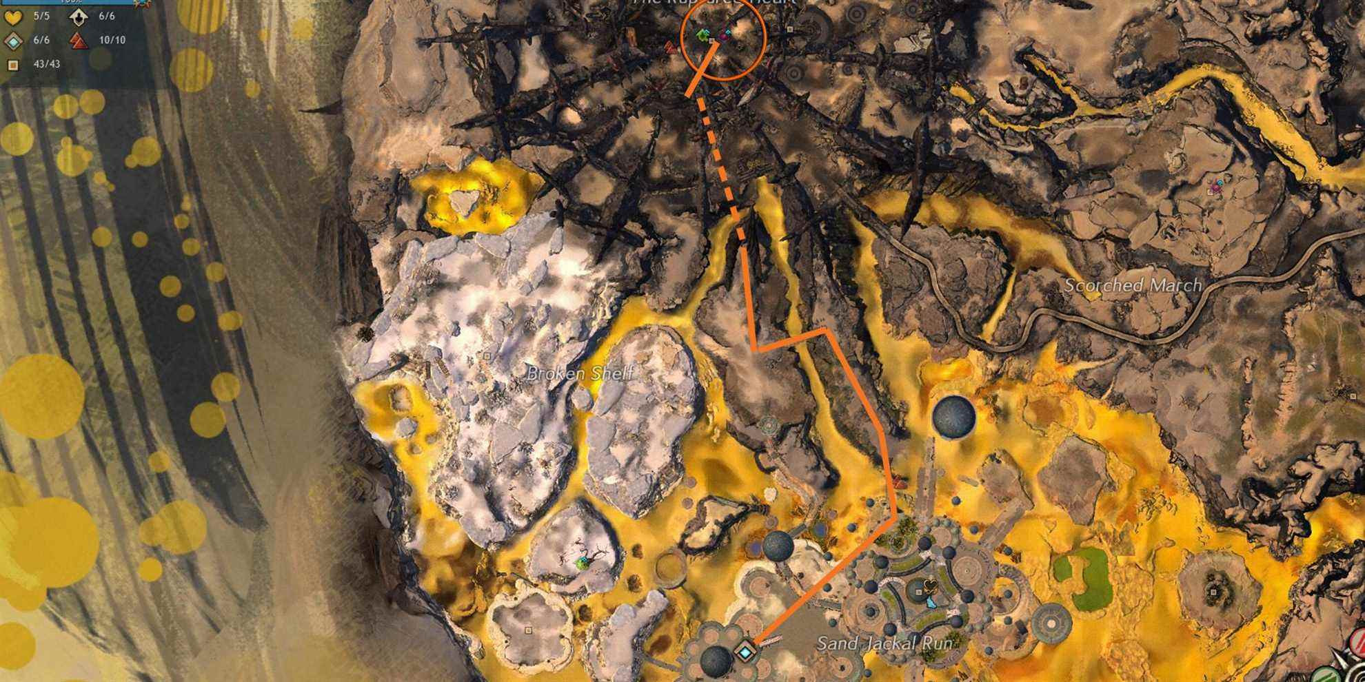 la bouche du tourment aperçu carte emplacement