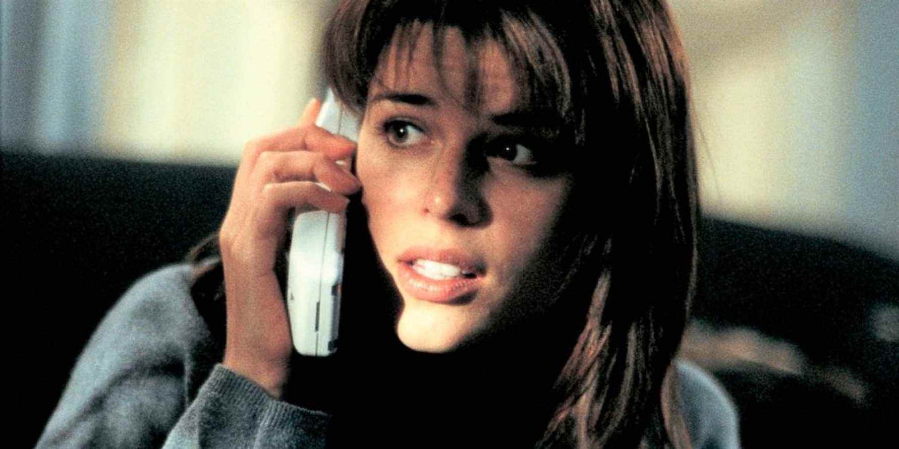 Neve Campbell dans le rôle de Sidney Prescott dans Scream