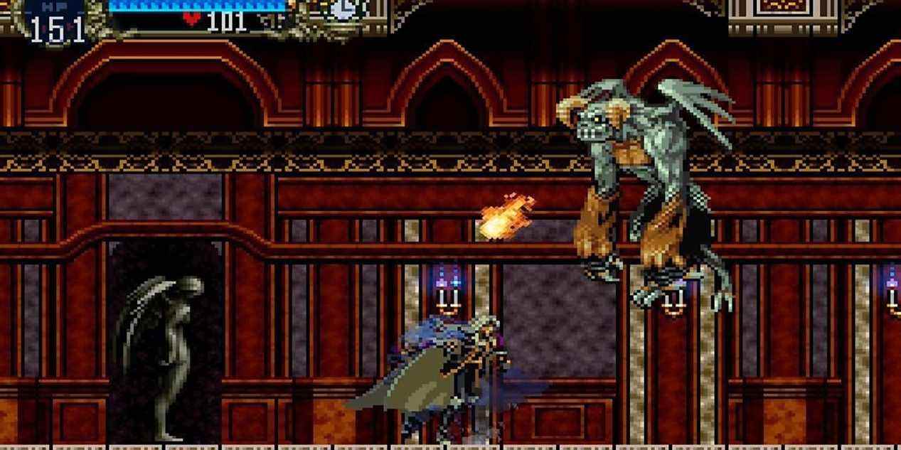 capture d'écran de la symphonie de la nuit de Castlevania