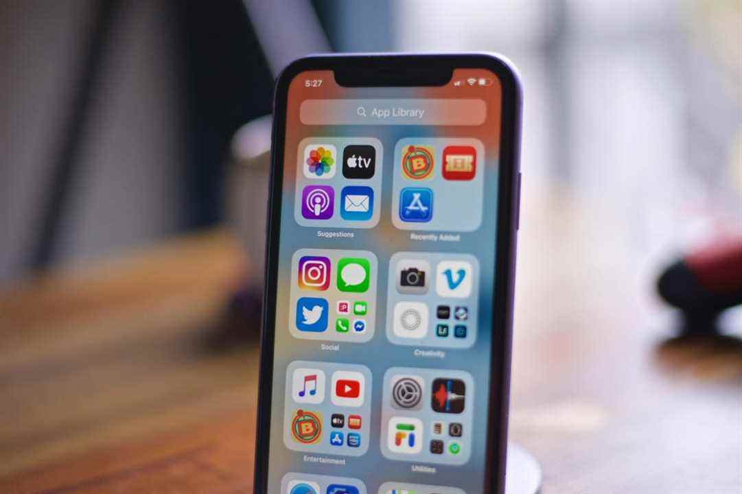 La bibliothèque d'applications de l'iPhone