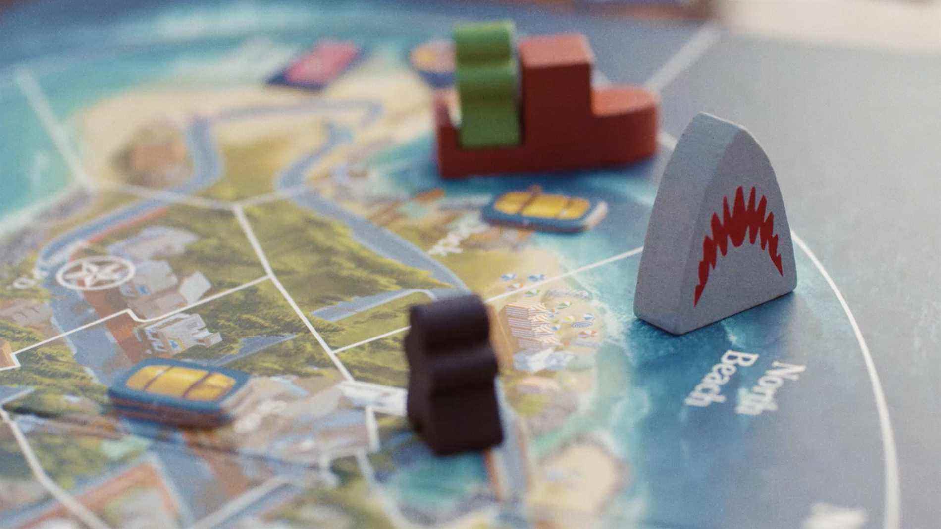 Jeu de société Jaws gros plan