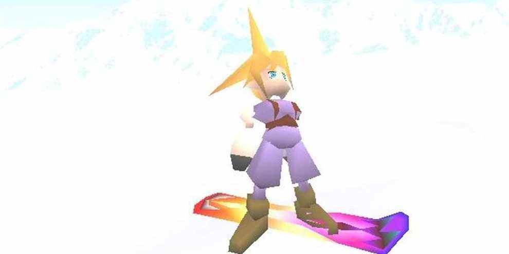 Final Fantasy 7 Snowboard Mini-jeu