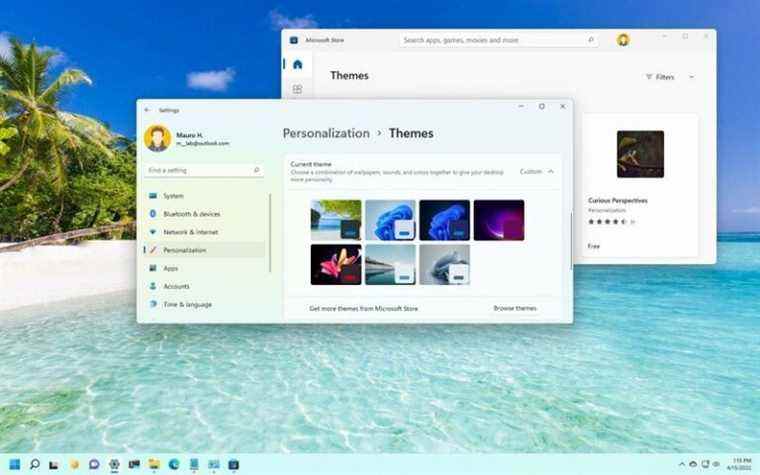 Comment utiliser des thèmes pour personnaliser le bureau sur Windows 11