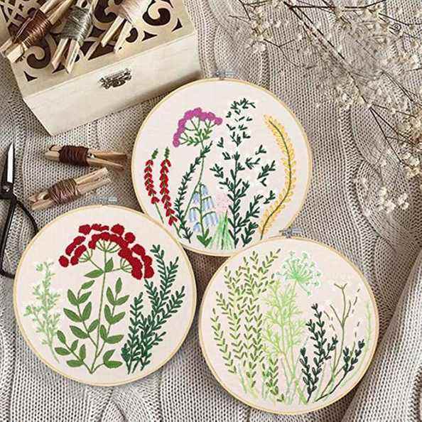 Kit de démarrage de broderie Santune 3 ensembles