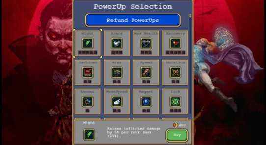 vampire survivors optimal powerup order