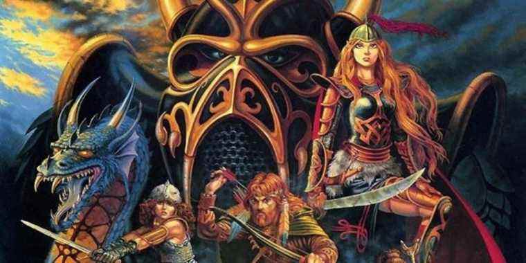 Classic art of characters from Dungeons & Dragons' Dragonlance setting