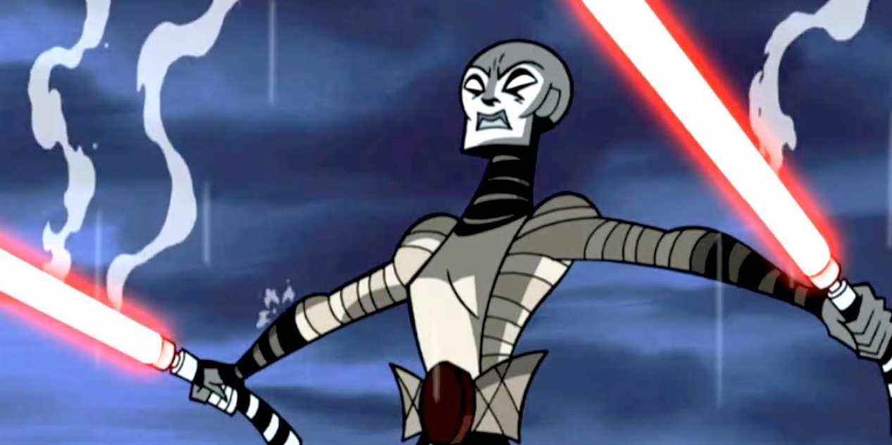 Asajj Ventress du dessin animé Star Wars Clone Wars