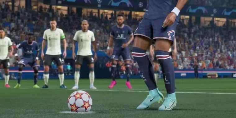 A penalty in FIFA 22