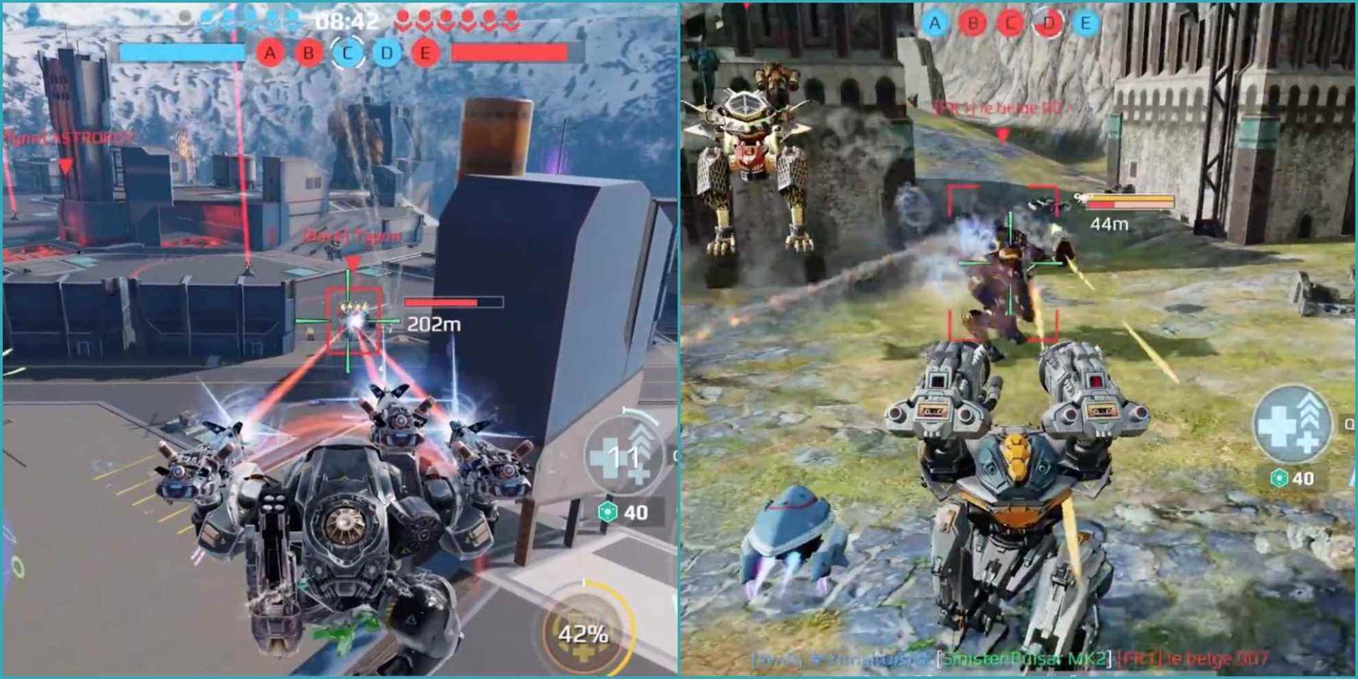 Heavy Weapons in War Robots - Feature - Robots fight each other at close and long-range